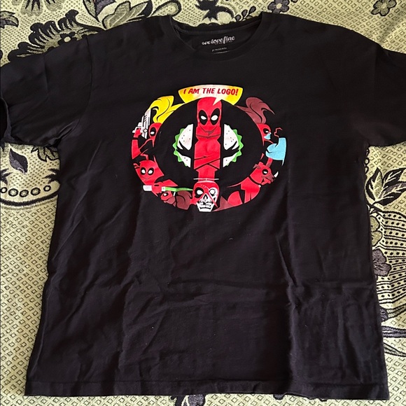 Marvel Tops - Marvel Black Deadpool Graphic Tee